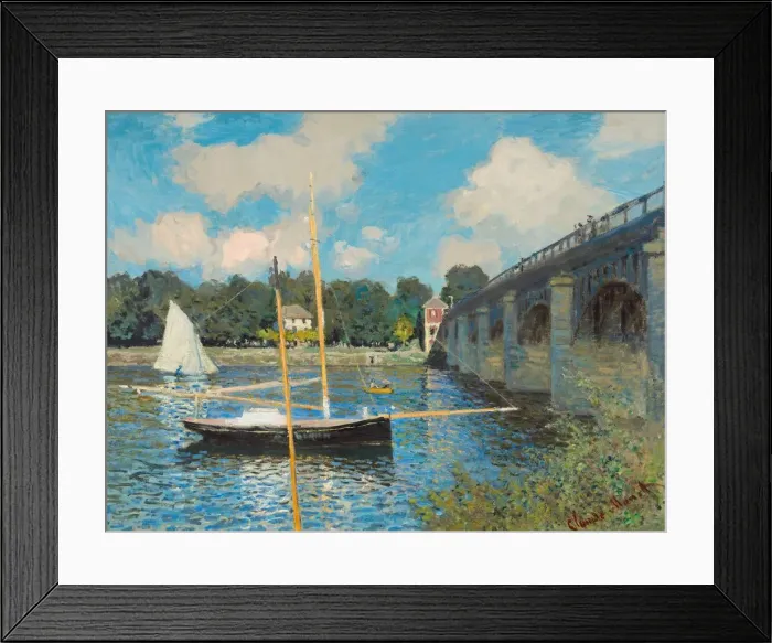 Framed Print : The Bridge at Argenteuil, 1874. Creator: Claude Monet Framed Print : The Bridge at Argenteuil, 1874. Creator: Claude Monet