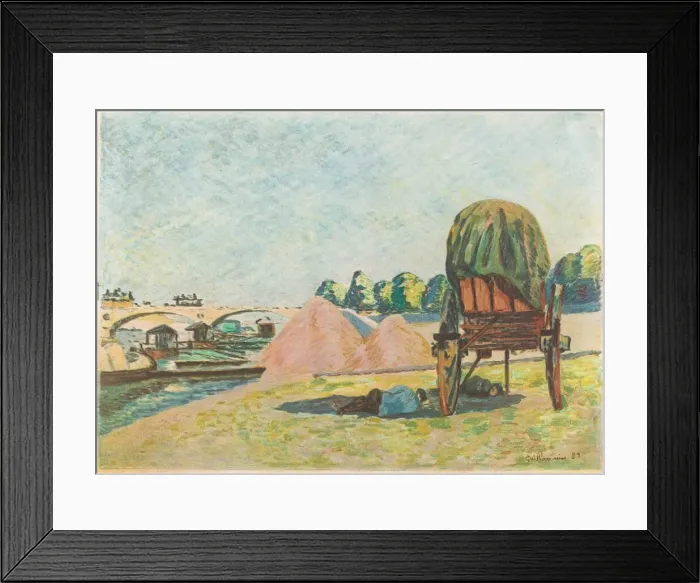 Framed Print : Landscape, 1882. Creator: Armand Guillaumin Framed Print : Landscape, 1882. Creator: Armand Guillaumin