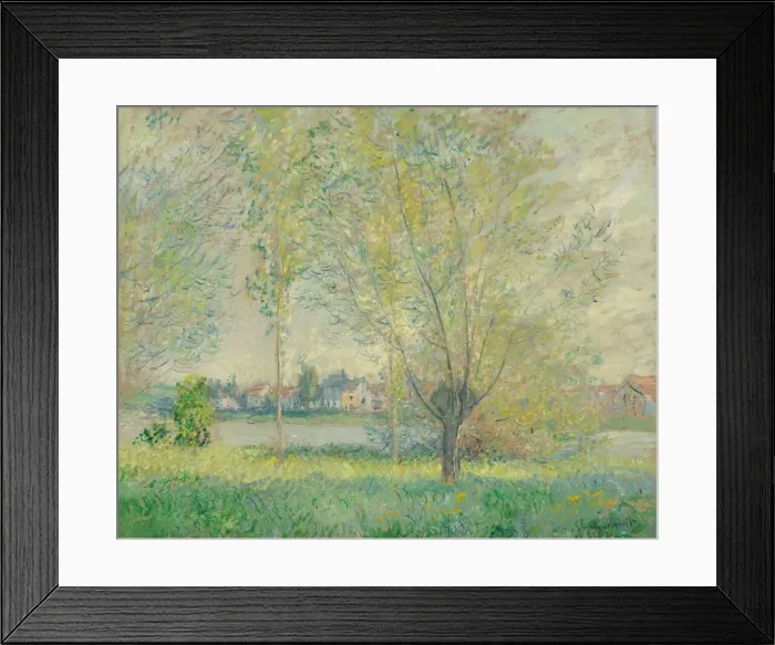 Framed Print : The Willows, 1880. Creator: Claude Monet