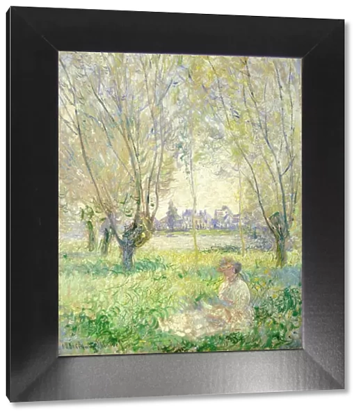 Woman Seated under the Willows, 1880. Creator: Claude Monet