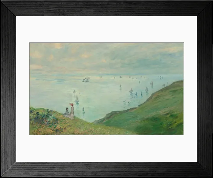 Framed Print : Cliffs at Pourville, 1882. Creator: Claude Monet Framed Print : Cliffs at Pourville, 1882. Creator: Claude Monet