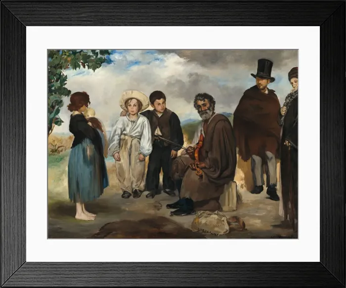 Framed Print : The Old Musician, 1862. Creator: Edouard Manet Framed Print : The Old Musician, 1862. Creator: Edouard Manet