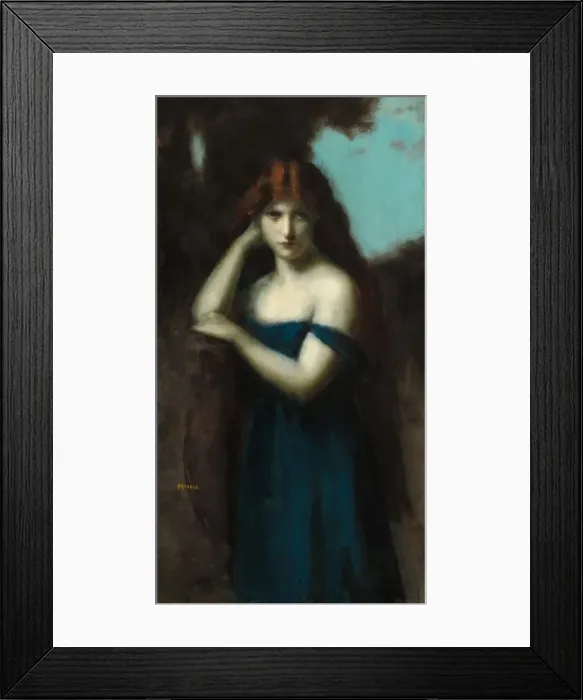 Framed Print : Standing Woman, c. 1903. Creator: Jean Jacques Henner Framed Print : Standing Woman, c. 1903. Creator: Jean Jacques Henner