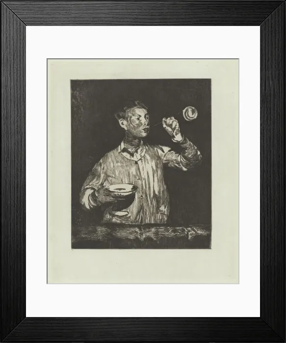 Framed Print : The Boy with Soap Bubbles (L enfant aux bulles de savon), 1868 / 1869 Framed Print : The Boy with Soap Bubbles (L enfant aux bulles de savon), 1868 / 1869