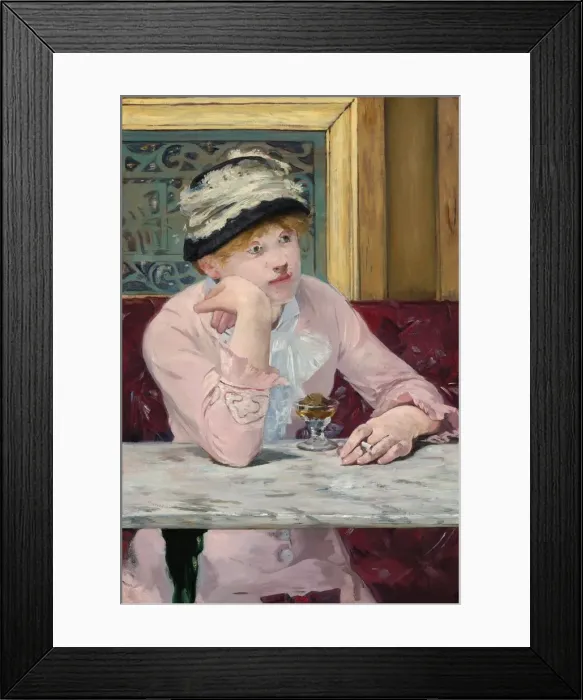 Framed Print : Plum Brandy, c. 1877. Creator: Edouard Manet Framed Print : Plum Brandy, c. 1877. Creator: Edouard Manet