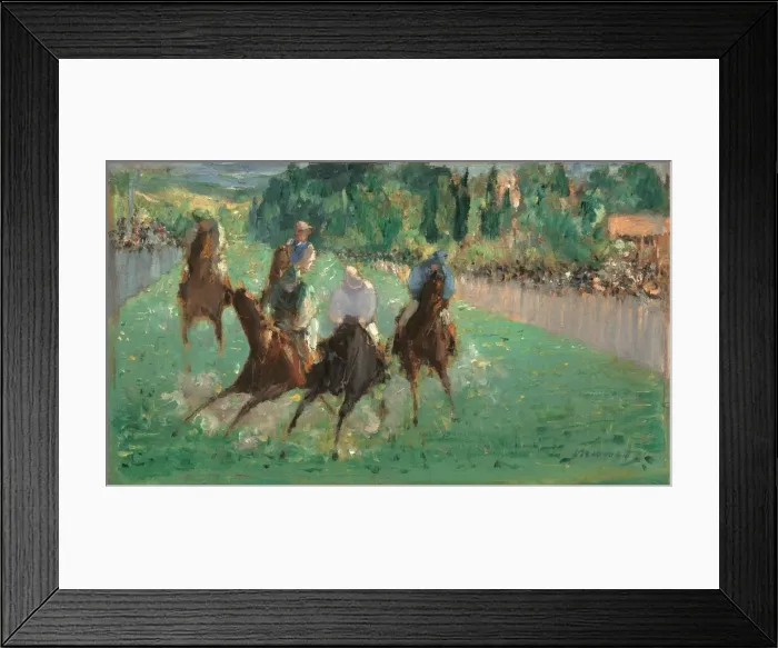 Framed Print : At the Races, c. 1875. Creator: Edouard Manet Framed Print : At the Races, c. 1875. Creator: Edouard Manet