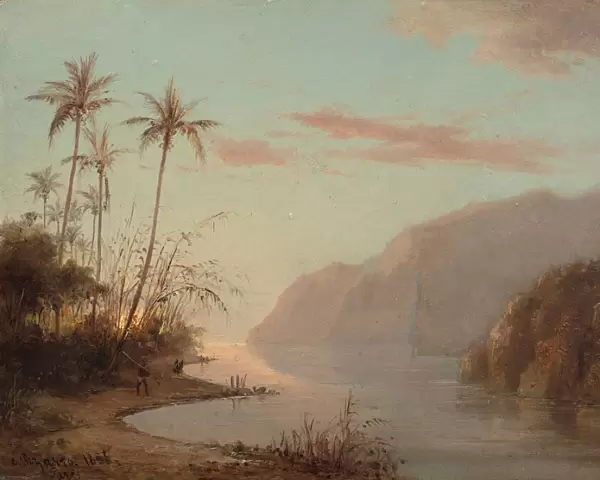 A Creek in St. Thomas (Virgin Islands), 1856. Creator: Camille Pissarro