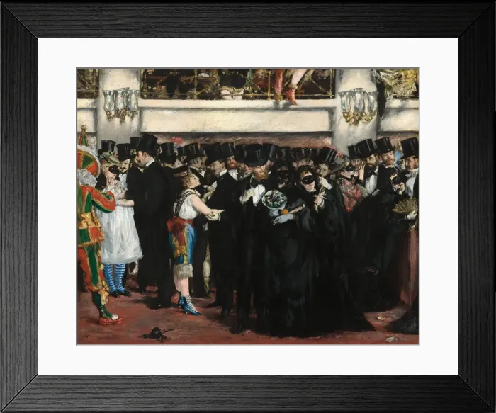 Framed Print : Masked Ball at the Opera, 1873. Creator: Edouard Manet Framed Print : Masked Ball at the Opera, 1873. Creator: Edouard Manet
