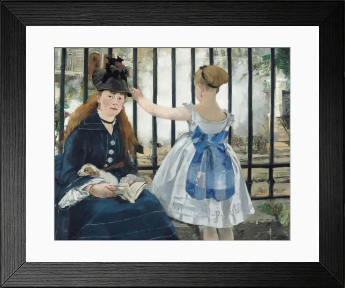 Framed Print : The Railway, 1873. Creator: Edouard Manet Framed Print : The Railway, 1873. Creator: Edouard Manet