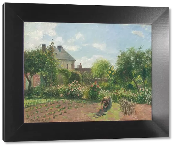 The Artists Garden at Eragny, 1898. Creator: Camille Pissarro