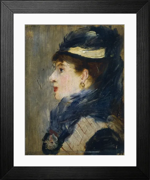Framed Print : Portrait of a Lady, c. 1879. Creator: Edouard Manet Framed Print : Portrait of a Lady, c. 1879. Creator: Edouard Manet