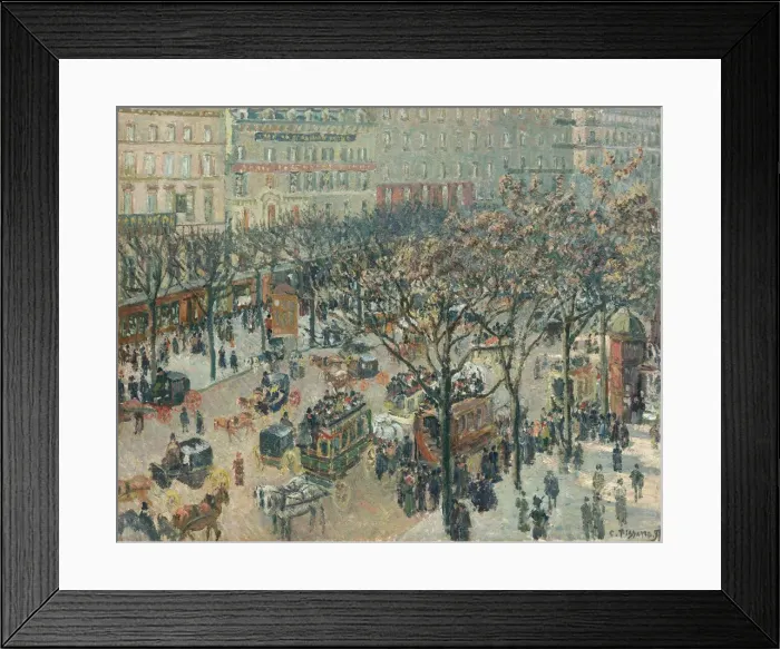Framed Print : Boulevard des Italiens, Morning, Sunlight, 1897. Creator: Camille Pissarro Framed Print : Boulevard des Italiens, Morning, Sunlight, 1897. Creator: Camille Pissarro