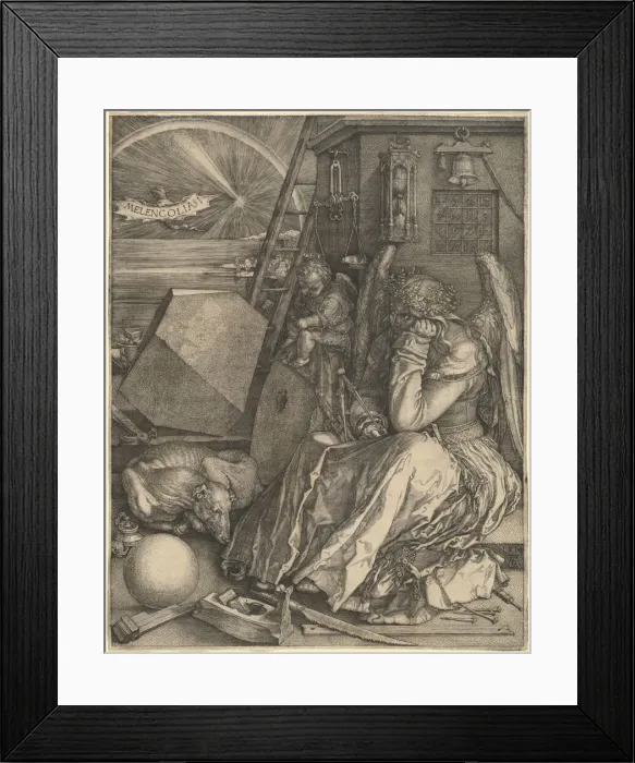 Framed Print : Melencolia I, 1514. Creator: Albrecht Durer Framed Print : Melencolia I, 1514. Creator: Albrecht Durer