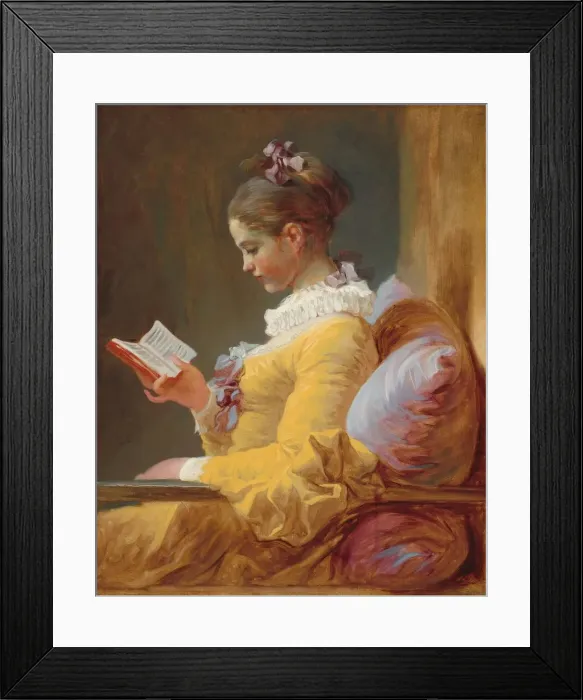 Framed Print : Young Girl Reading, c. 1769. Creator: Jean-Honore Fragonard Framed Print : Young Girl Reading, c. 1769. Creator: Jean-Honore Fragonard