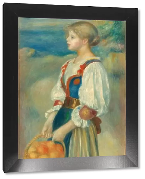 Girl with a Basket of Oranges, c. 1889. Creator: Pierre-Auguste Renoir