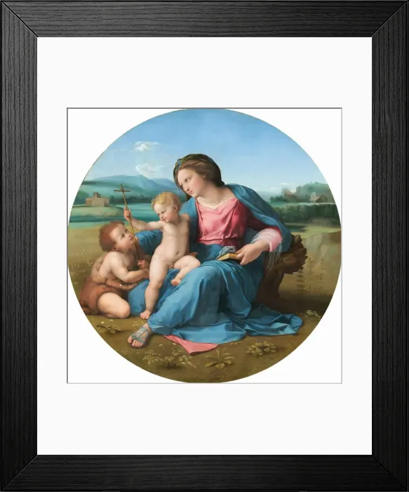 Framed Print : The Alba Madonna, c. 1510. Creator: Raphael