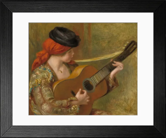 Framed Print : Young Spanish Woman with a Guitar, 1898. Creator: Pierre-Auguste Renoir Framed Print : Young Spanish Woman with a Guitar, 1898. Creator: Pierre-Auguste Renoir