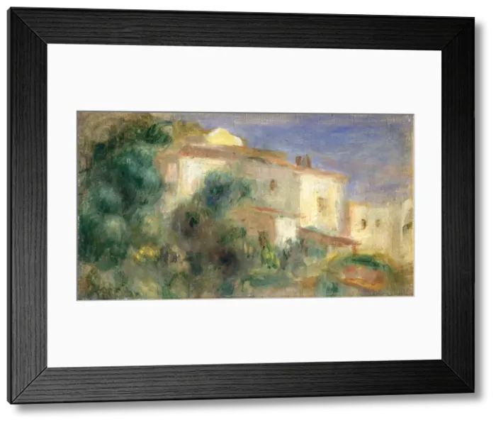 Framed Print : Maison de la Poste, Cagnes, 1906 / 1907. Creator: Pierre-Auguste Renoir Framed Print : Maison de la Poste, Cagnes, 1906 / 1907. Creator: Pierre-Auguste Renoir