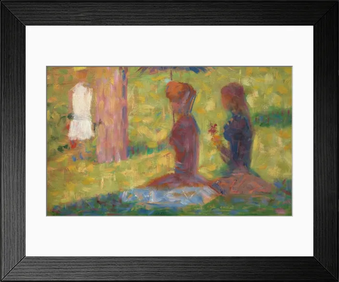 Framed Print : Study of Figures for La Grande Jatte, 1884 / 1885 Framed Print : Study of Figures for La Grande Jatte, 1884 / 1885