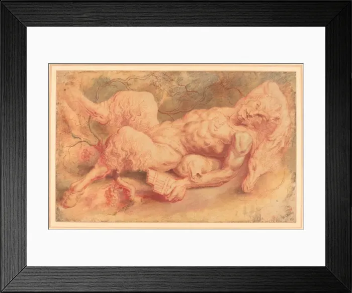Framed Print : Pan Reclining, possibly c. 1610. Creator: Peter Paul Rubens Framed Print : Pan Reclining, possibly c. 1610. Creator: Peter Paul Rubens