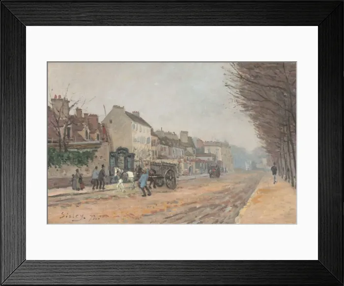 Framed Print : Boulevard Heloise, Argenteuil, 1872. Creator: Alfred Sisley Framed Print : Boulevard Heloise, Argenteuil, 1872. Creator: Alfred Sisley