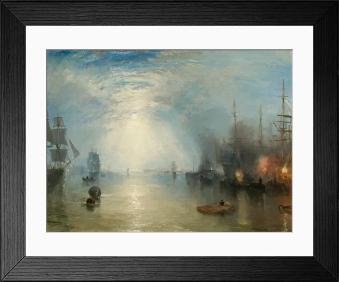 Framed Print : Keelmen Heaving in Coals by Moonlight, 1835. Creator: JMW Turner Framed Print : Keelmen Heaving in Coals by Moonlight, 1835. Creator: JMW Turner