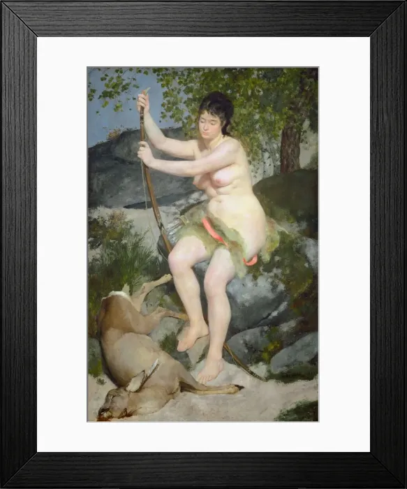 Framed Print : Diana, 1867. Creator: Pierre-Auguste Renoir Framed Print : Diana, 1867. Creator: Pierre-Auguste Renoir