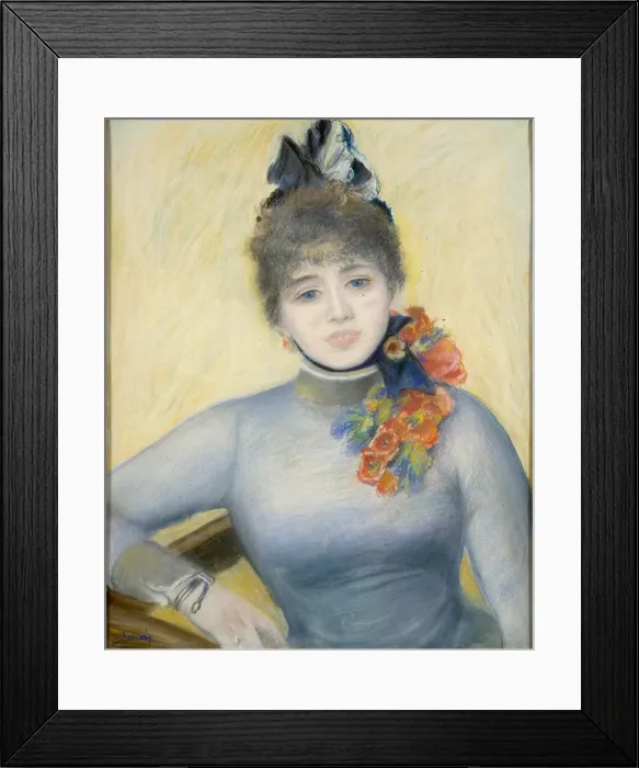 Framed Print : Caroline Remy ('Severine'), c. 1885. Creator: Pierre-Auguste Renoir