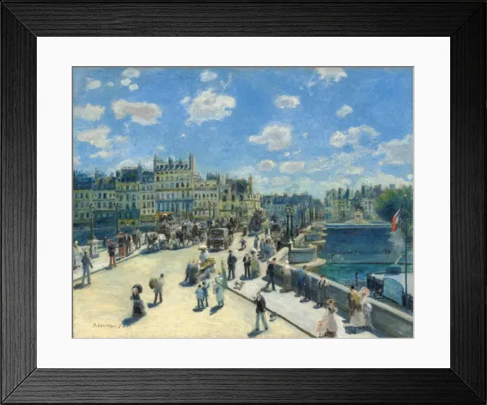 Framed Print : Pont Neuf, Paris, 1872. Creator: Pierre-Auguste Renoir Framed Print : Pont Neuf, Paris, 1872. Creator: Pierre-Auguste Renoir