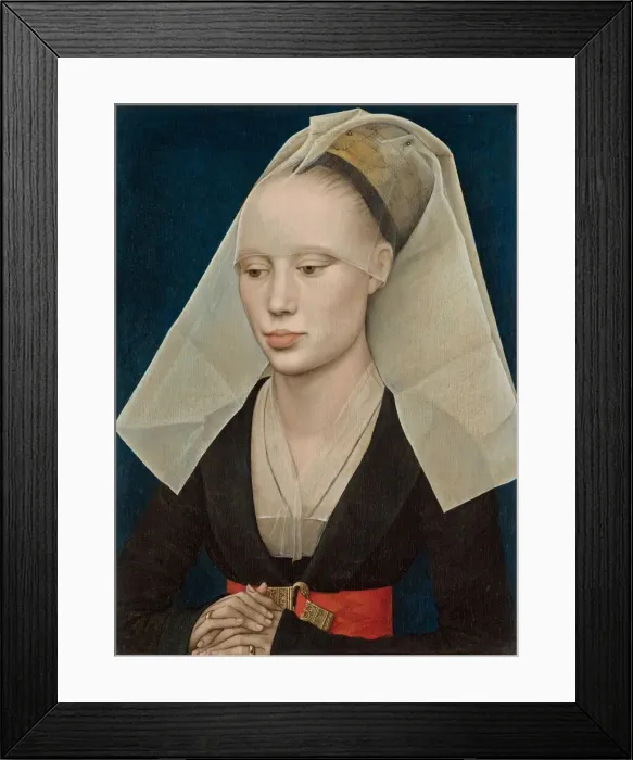 Framed Print : Portrait of a Lady, c. 1460. Creator: Rogier Van der Weyden Framed Print : Portrait of a Lady, c. 1460. Creator: Rogier Van der Weyden