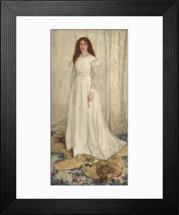 Framed Print : Symphony in White, No. 1: The White Girl, 1862. Creator: James Abbott McNeill Whistler Framed Print : Symphony in White, No. 1: The White Girl, 1862. Creator: James Abbott McNeill Whistler