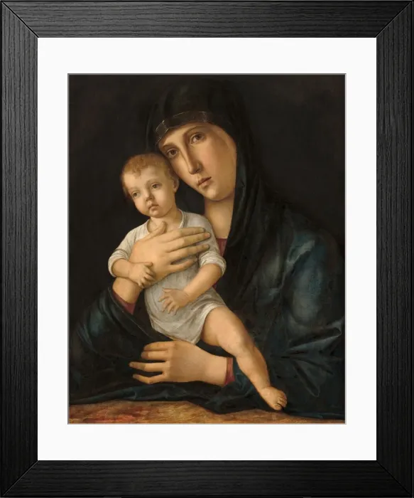 Framed Print : Madonna and Child, c. 1480 / 1485. Creator: Giovanni Bellini Framed Print : Madonna and Child, c. 1480 / 1485. Creator: Giovanni Bellini