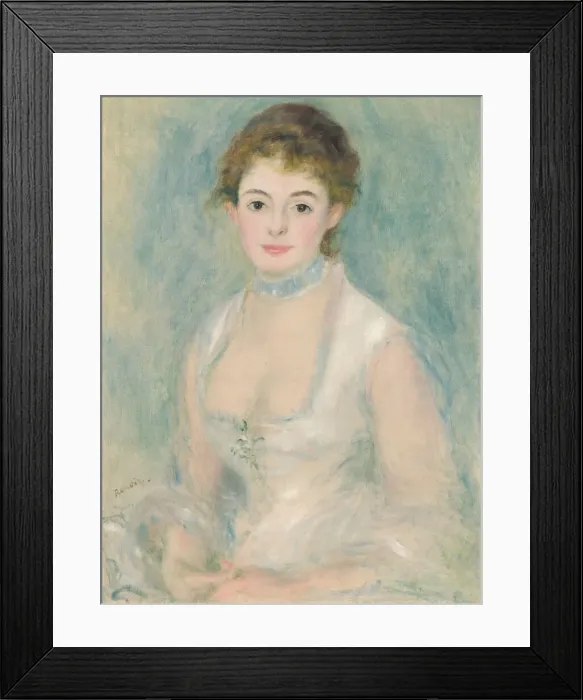Framed Print : Madame Henriot, c. 1876. Creator: Pierre-Auguste Renoir Framed Print : Madame Henriot, c. 1876. Creator: Pierre-Auguste Renoir