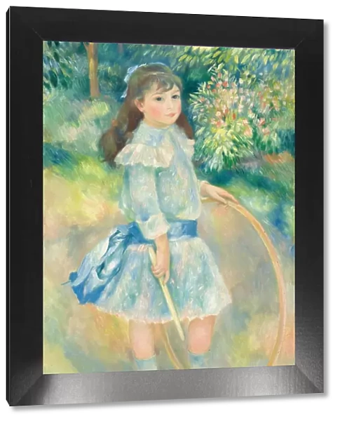 Girl with a Hoop, 1885. Creator: Pierre-Auguste Renoir