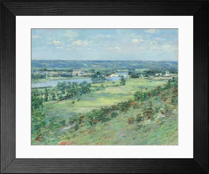 Framed Print : The Valley of the Seine, from the Hills of Giverny, 1892. Creator: Theodore Robinson Framed Print : The Valley of the Seine, from the Hills of Giverny, 1892. Creator: Theodore Robinson