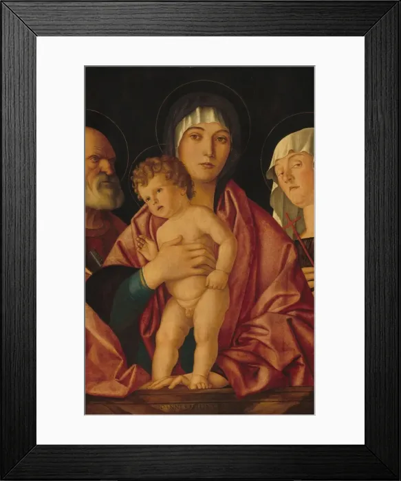 Framed Print : Madonna and Child with Saints, c. 1490 / 1500. Creator: Giovanni Bellini Framed Print : Madonna and Child with Saints, c. 1490 / 1500. Creator: Giovanni Bellini