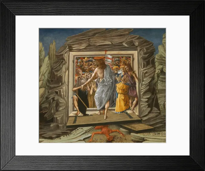 Framed Print : Christ in Limbo, probably 1491. Creator: Benvenuto di Giovanni Framed Print : Christ in Limbo, probably 1491. Creator: Benvenuto di Giovanni
