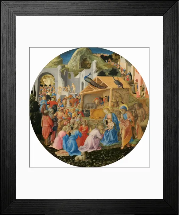Framed Print : The Adoration of the Magi, c. 1440 / 1460. Creators: Filippo Lippi, Fra Angelico Framed Print : The Adoration of the Magi, c. 1440 / 1460. Creators: Filippo Lippi, Fra Angelico