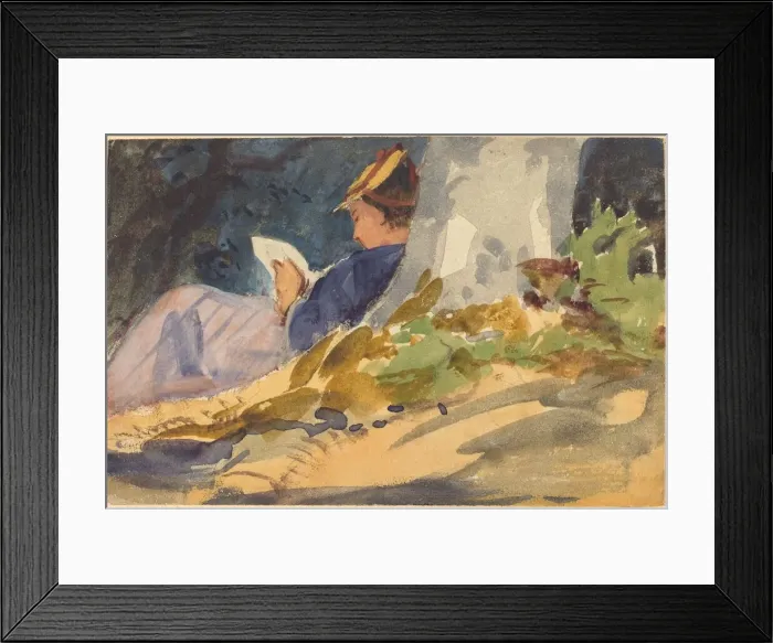 Framed Print : Resting, c. 1880-1890. Creator: John Singer Sargent Framed Print : Resting, c. 1880-1890. Creator: John Singer Sargent