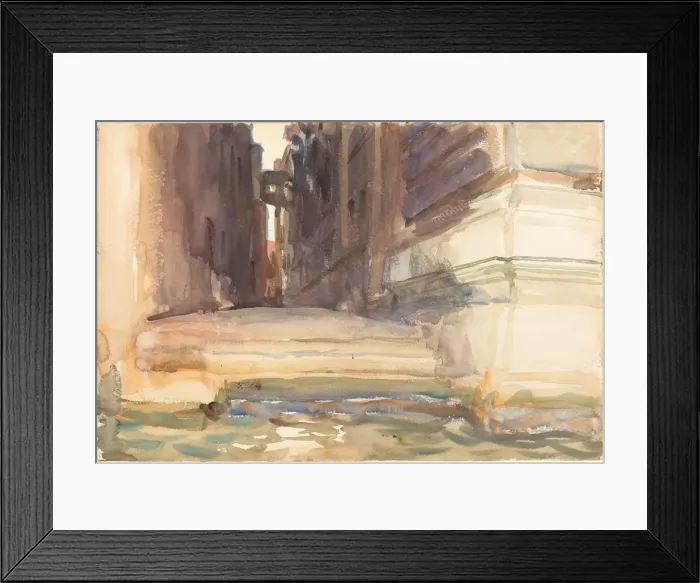 Framed Print : The Calle della Rosa with the Monte di Pieta, Venice, c. 1904 Framed Print : The Calle della Rosa with the Monte di Pieta, Venice, c. 1904