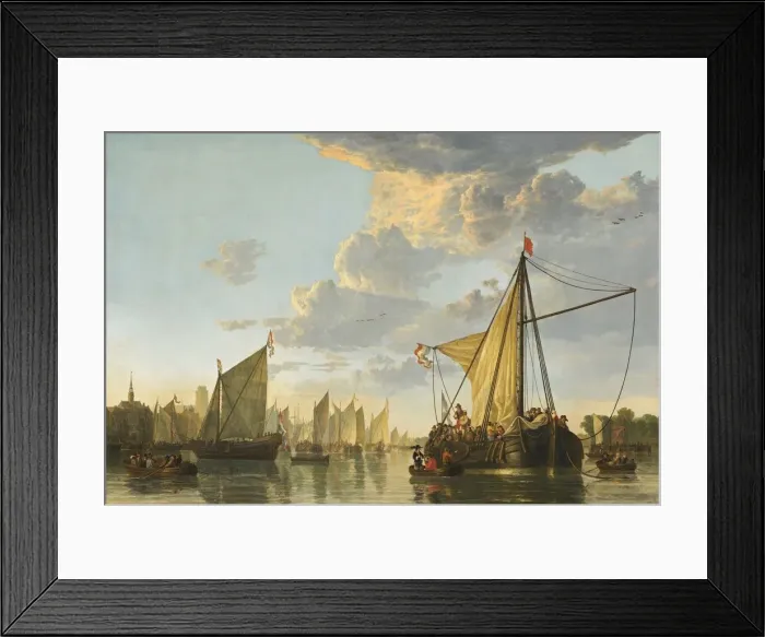 Framed Print : The Ms at Dordrecht, c. 1650. Creator: Aelbert Cuyp Framed Print : The Ms at Dordrecht, c. 1650. Creator: Aelbert Cuyp