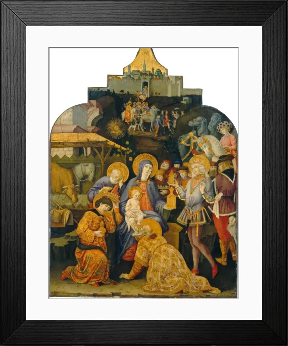 Framed Print : The Adoration of the Magi, c. 1470 / 1475. Creator: Benvenuto di Giovanni Framed Print : The Adoration of the Magi, c. 1470 / 1475. Creator: Benvenuto di Giovanni