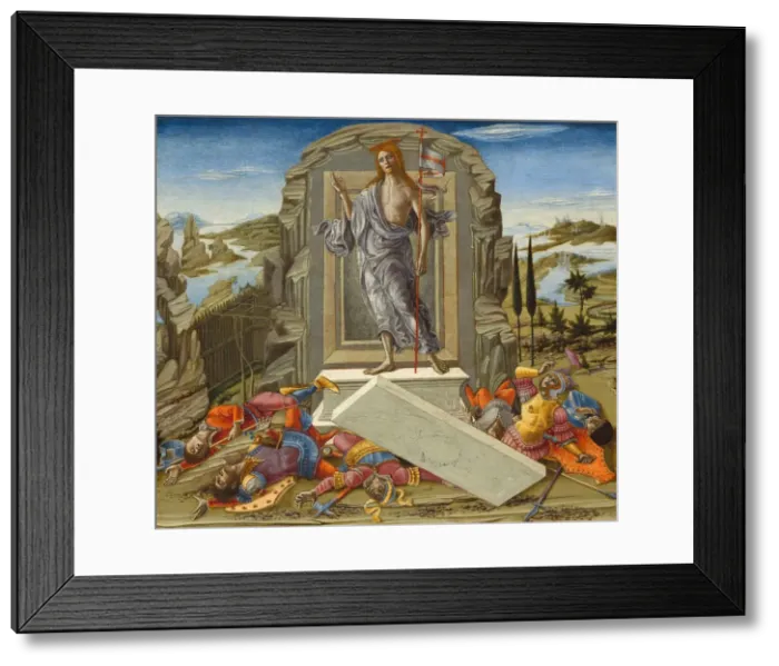Framed Print : The Resurrection, probably 1491. Creator: Benvenuto di Giovanni Framed Print : The Resurrection, probably 1491. Creator: Benvenuto di Giovanni