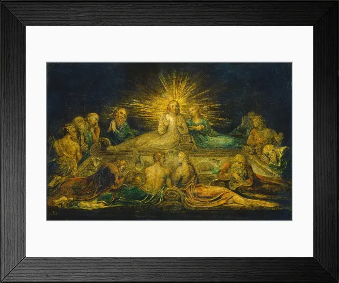 Framed Print : The Last Supper, 1799. Creator: William Blake Framed Print : The Last Supper, 1799. Creator: William Blake