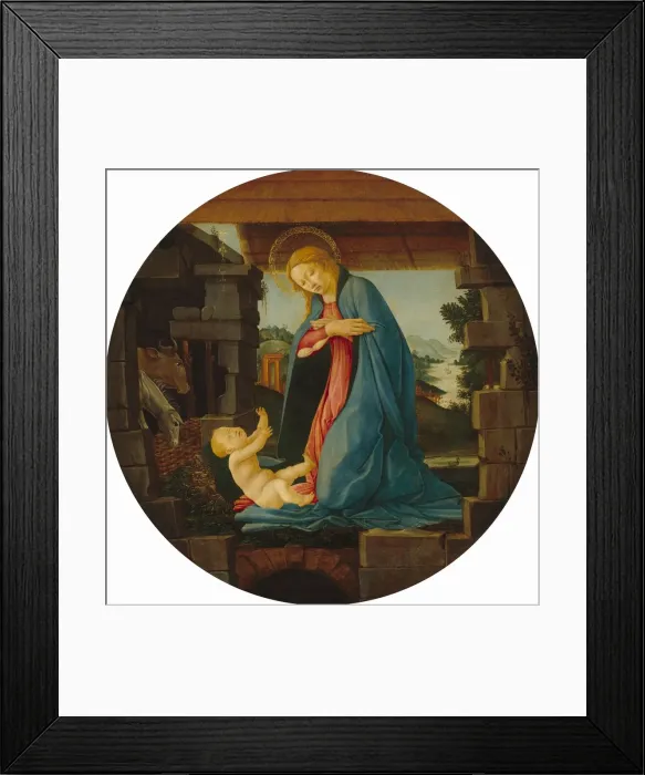 Framed Print : The Virgin Adoring the Child, 1480 / 1490. Creator: Sandro Botticelli Framed Print : The Virgin Adoring the Child, 1480 / 1490. Creator: Sandro Botticelli