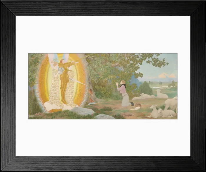 Framed Print : The Vision and Inspiration (Joan of Arc series: I), c. 1907-early 1909 Framed Print : The Vision and Inspiration (Joan of Arc series: I), c. 1907-early 1909