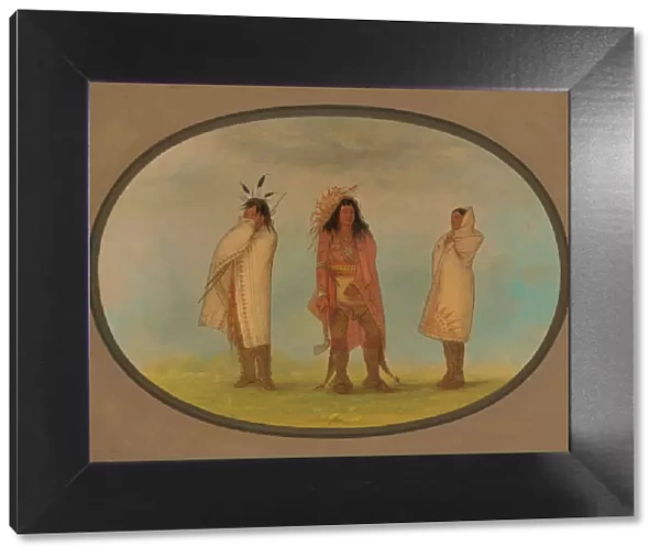 Three Iroquois Indians, 1861  /  1869. Creator: George Catlin
