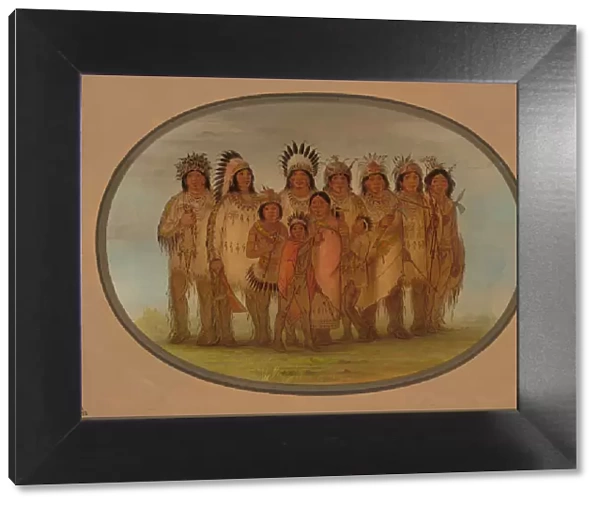 Ojibbeway Indians in Paris, 1861  /  1869. Creator: George Catlin