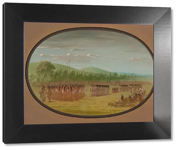 Ball-Play Dance - Choctaw, 1861  /  1869. Creator: George Catlin