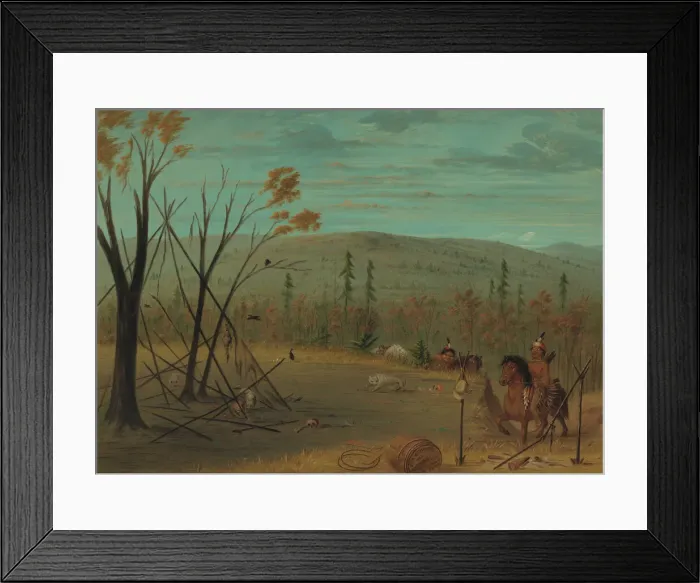 Framed Print : The Cheyenne Brothers Returning from Their Fall Hunt, 1861  /  1869. Creator: George Catlin